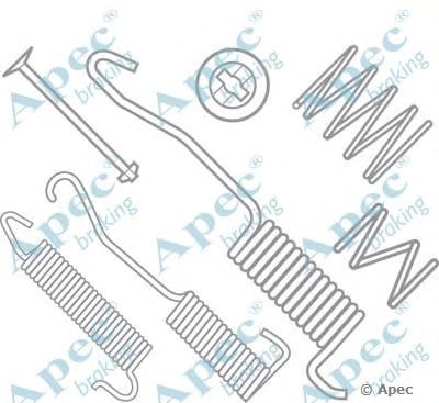 APEC BRAKING kit881 -  Комплектующие, тормозная колодка